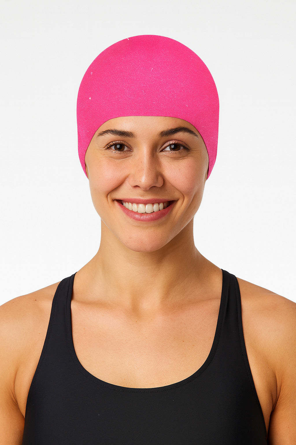 Cască de înot din silicon, copii 7+ ani / adulti, magenta - Recycled