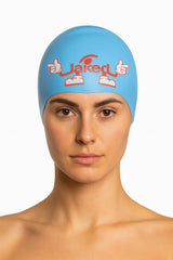 Cască de înot din silicon, copii 7+ ani / adulti, albastru deschis - Jaked Rule