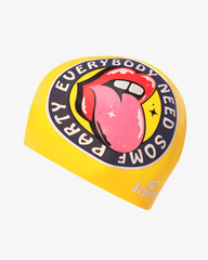 Cască de înot din silicon, copii 7+ ani / adulti, galben - Jaked Party