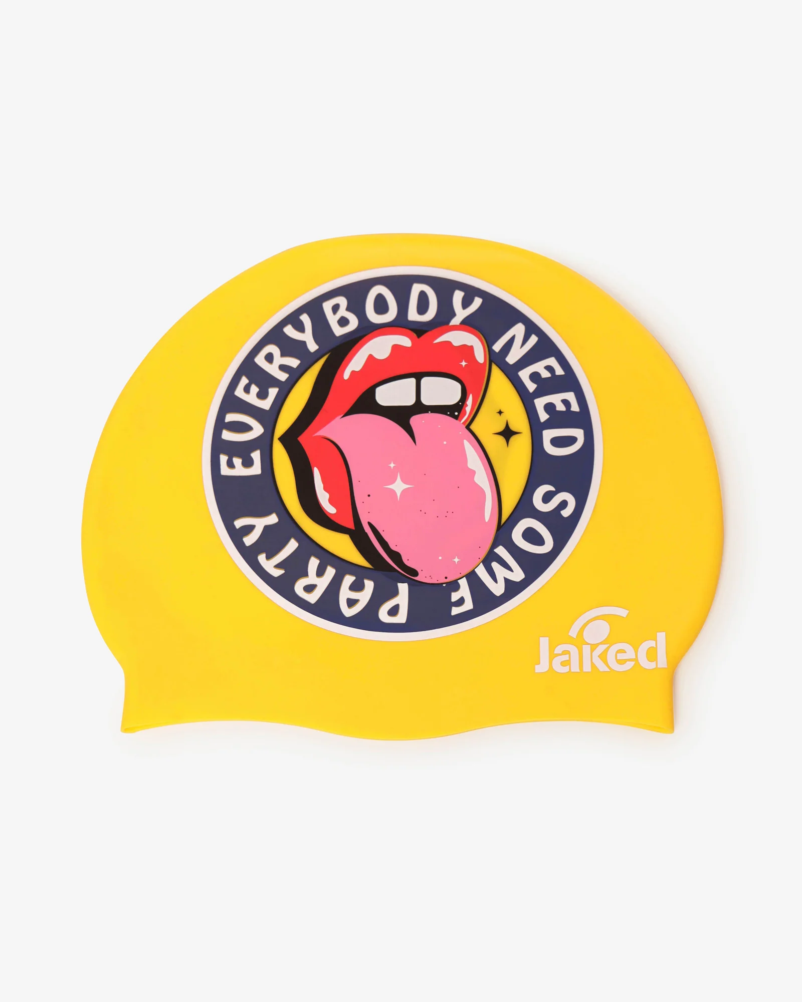 Cască de înot din silicon, copii 7+ ani / adulti, galben - Jaked Party