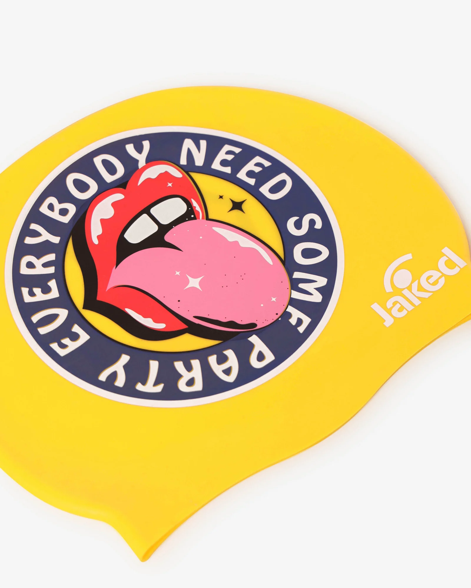 Cască de înot din silicon, copii 7+ ani / adulti, galben - Jaked Party