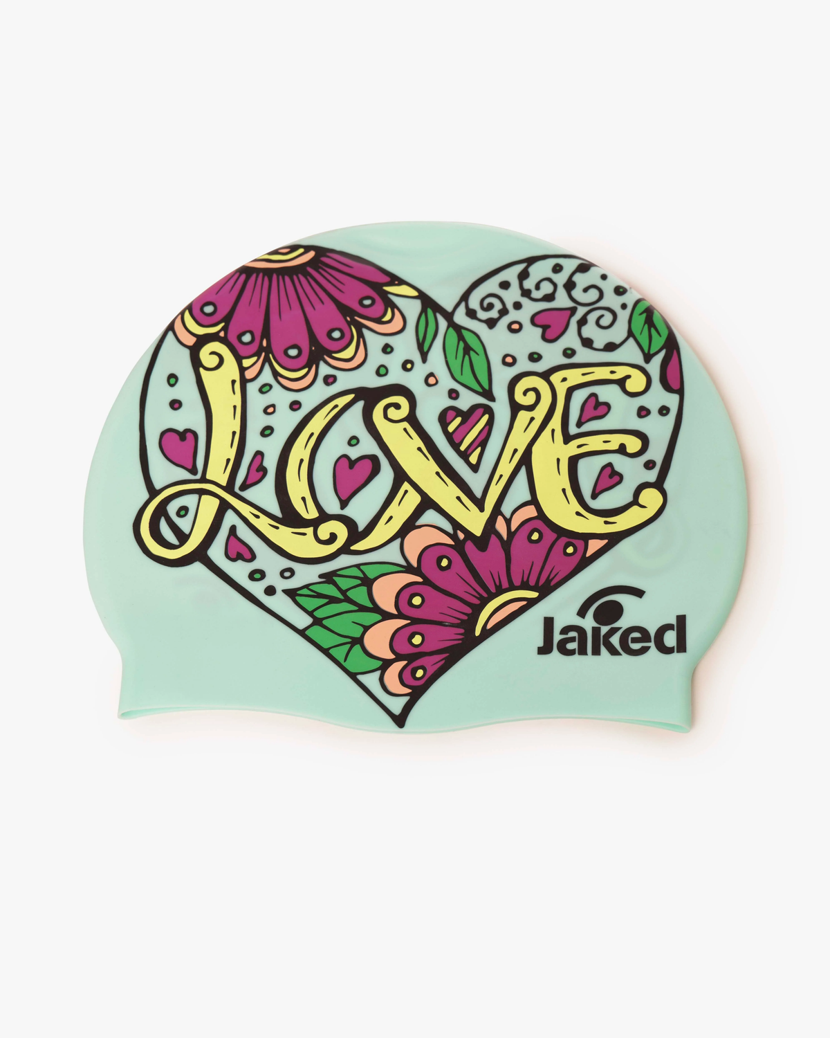 Cască de înot din silicon, copii 7+ ani / adulti, verde deschis - Jaked Loving