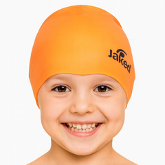 Cască de înot din silicon, copii 3-6 ani, portocaliu - Jaked Basic