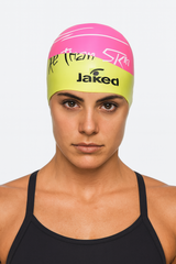 Cască de înot din silicon, copii 7+ ani / adulti, roz - Jaked Digit