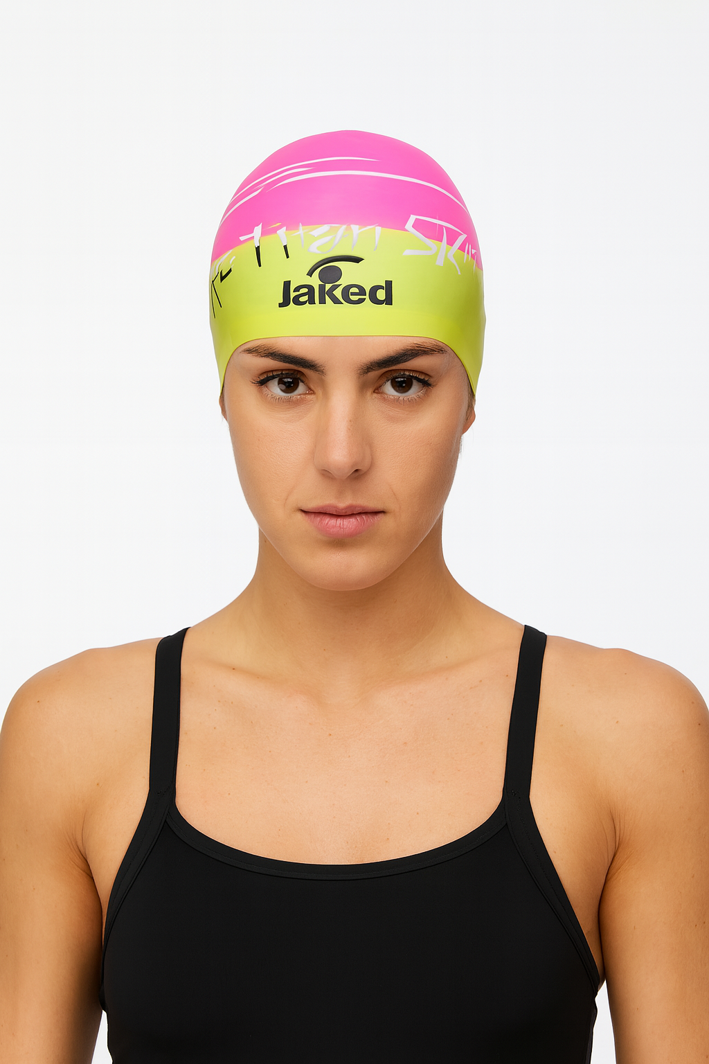 Cască de înot din silicon, copii 7+ ani / adulti, roz - Jaked Digit