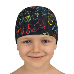 Cască de înot din material textil, copii 3-6 ani, negru - Play