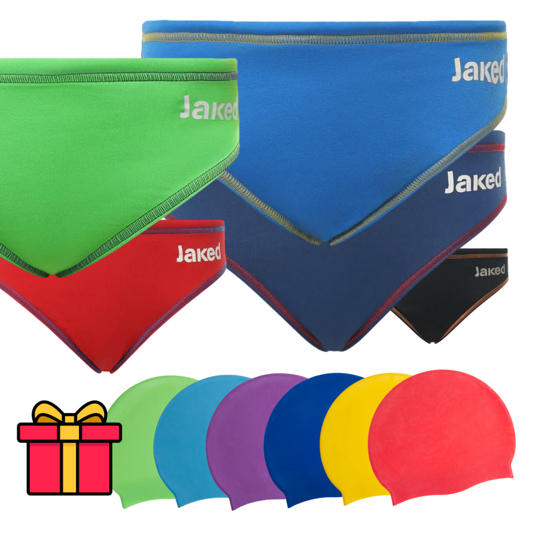 Slip de baie baieti - Jaked Milano + CADOU: Casca inot silicon
