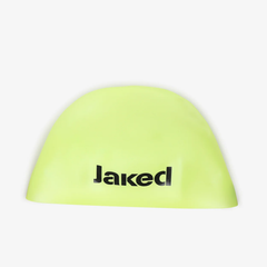 Cască de înot din silicon, copii 7+ ani / adulti, galben fluo - Jaked Bowl