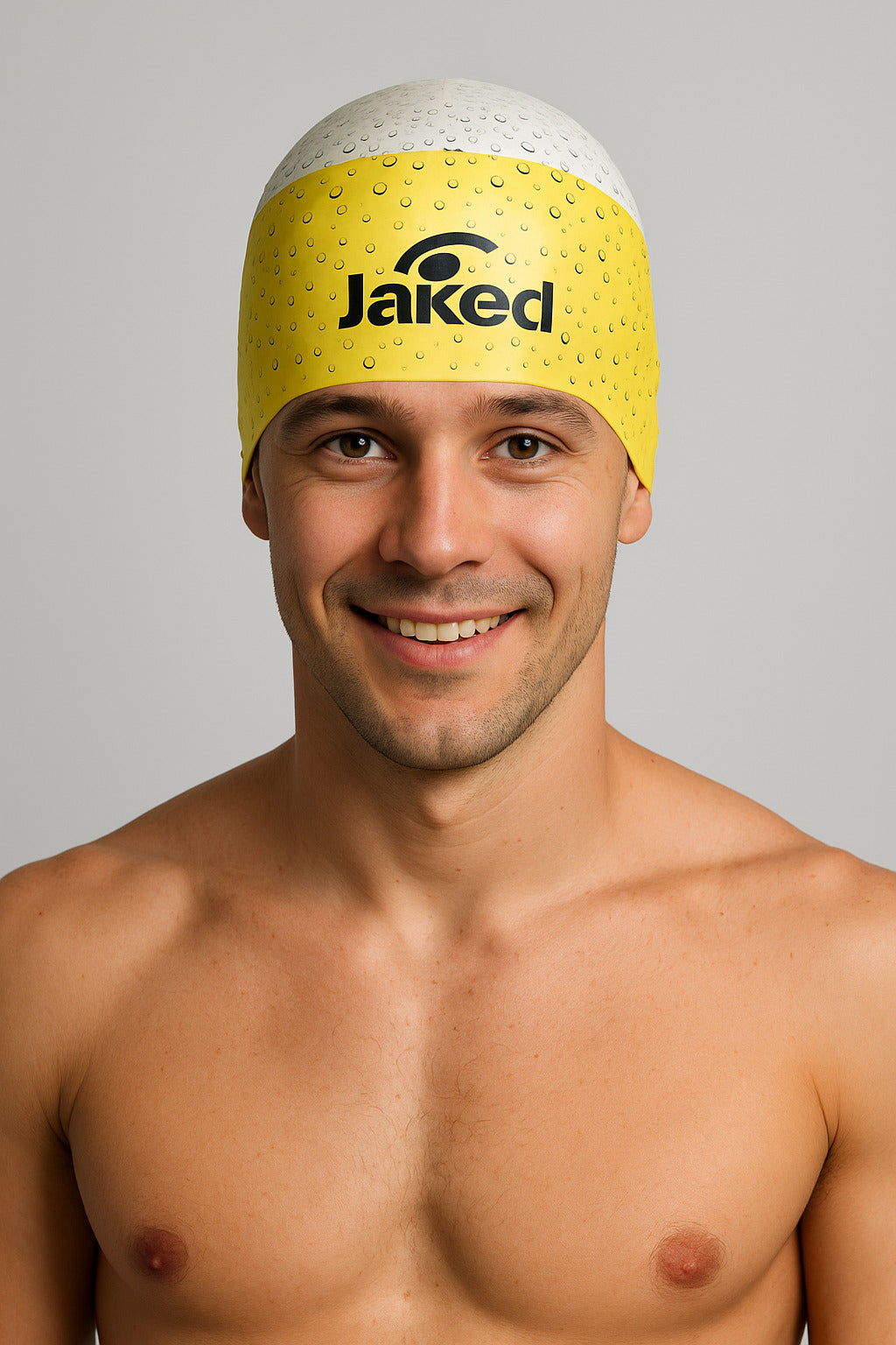 Cască de înot din silicon, copii 7+ ani / adulti, galben - Jaked Beer