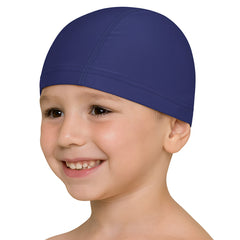 Cască de înot din material textil, copii 3-6 ani, bleumarin