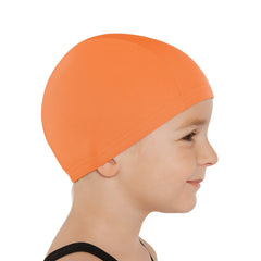 Cască de înot din material textil, copii 3-6 ani, portocaliu