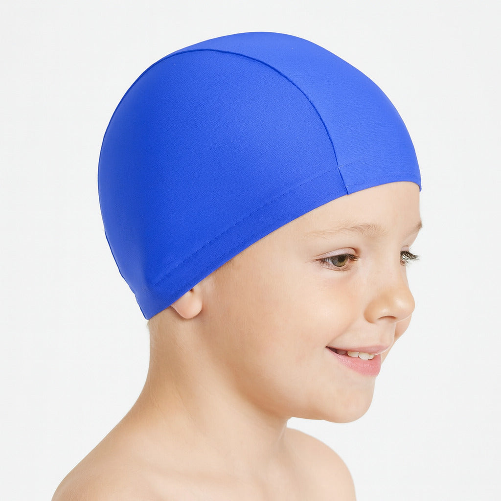 Cască de înot din material textil, copii 3-6 ani, albastru