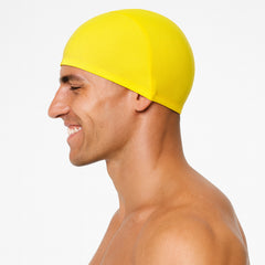 Cască de înot din material textil, copii 7+ ani / adulti, galben