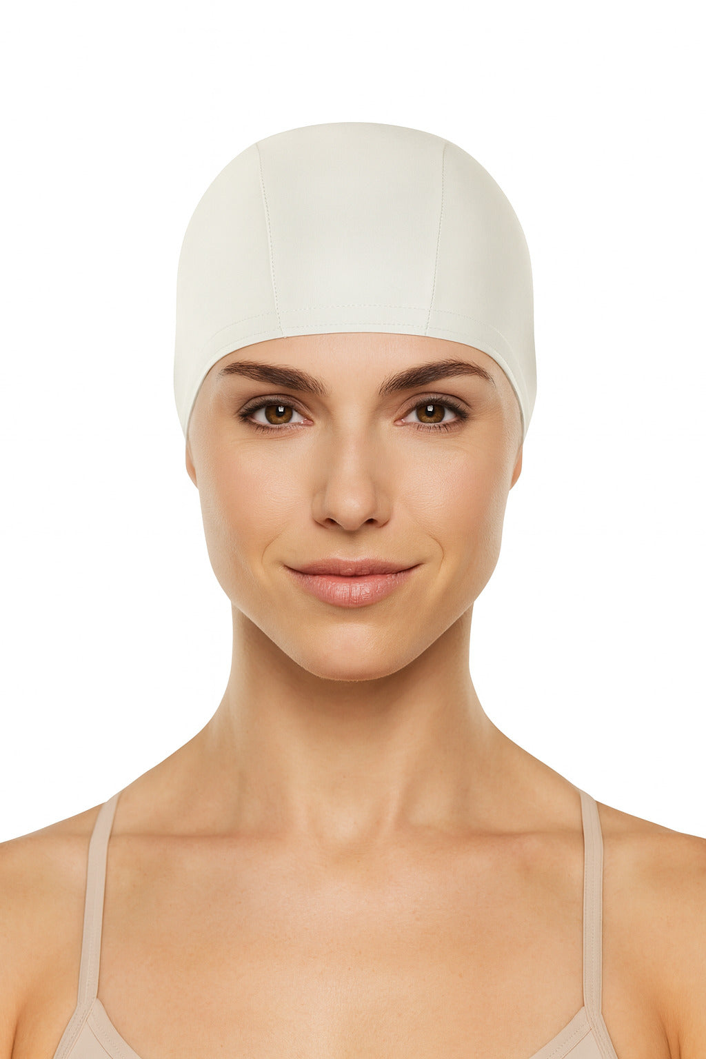 Cască de înot din material textil, copii 7+ ani / adulti, alb