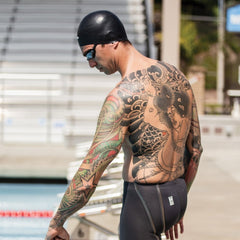 Cască de înot din silicon, copii 7+ ani / adulti, negru - Finis