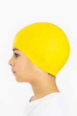 Cască de înot din silicon, copii 3-6 ani, galben