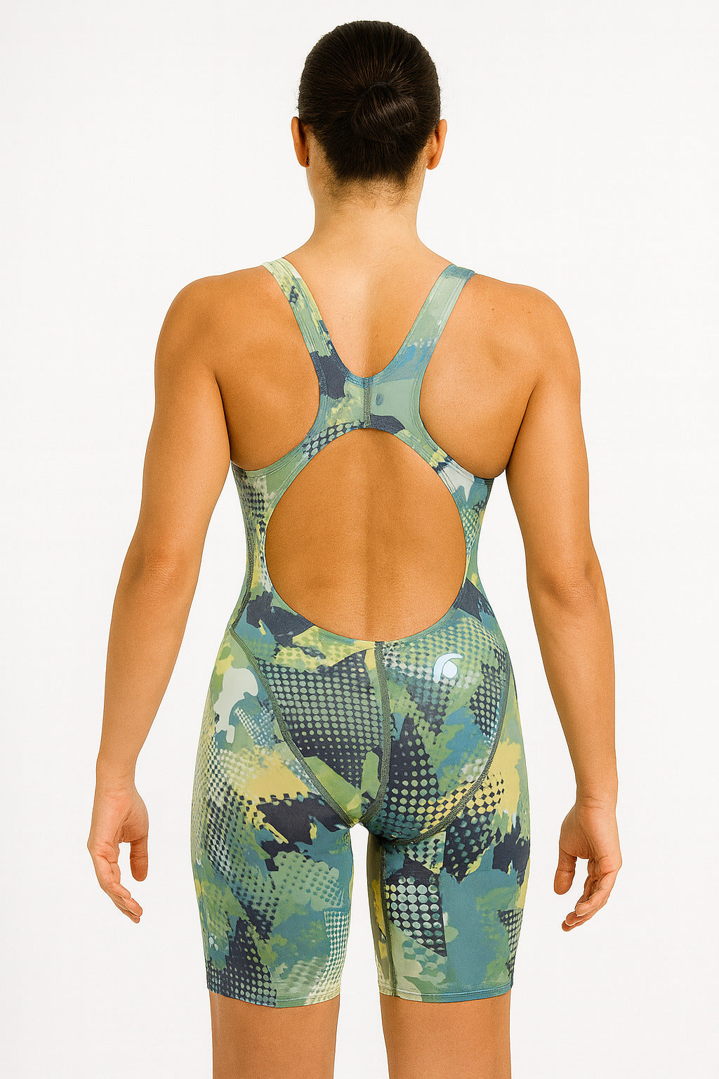 Costum înot fete Full Body - Jaked Teknocamou