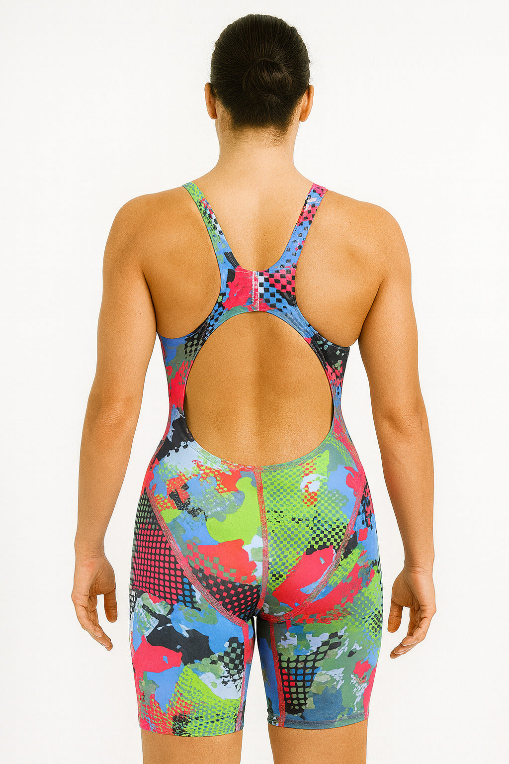 Costum înot fete Full Body - Jaked Teknocamou