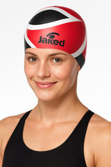 Cască de înot din silicon, copii 7+ ani / adulti, rosu - Jaked Lucha Libre