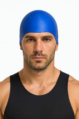 Cască de înot din silicon, copii 7+ ani / adulti, albastru - Suede Surface