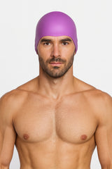 Cască de înot din silicon, copii 7+ ani / adulti, mov - Suede Surface