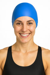 Cască de înot din silicon, copii 7+ ani / adulti, albastru - Ultralight