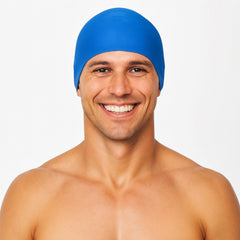 Cască de înot din silicon, copii 7+ ani / adulti, albastru - Ultralight