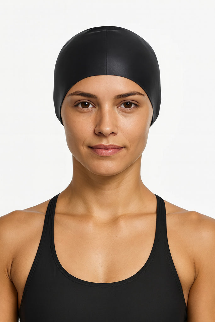 Cască de înot din silicon, adulti, negru - Ultralight