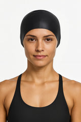 Cască de înot din silicon, copii 7+ ani / adulti, negru - Ultralight