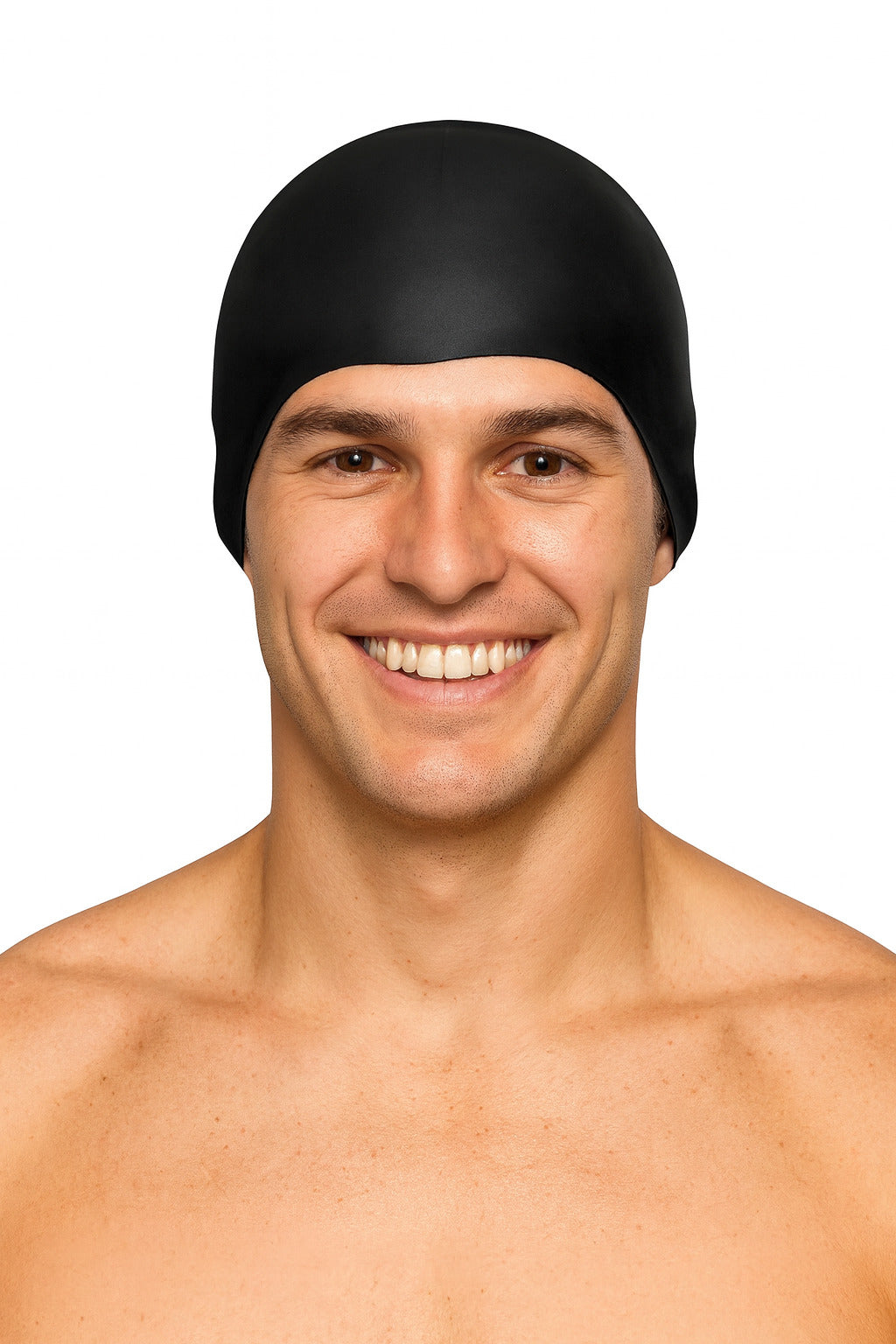 Cască de înot din silicon, copii 7+ ani / adulti, negru - Ultralight