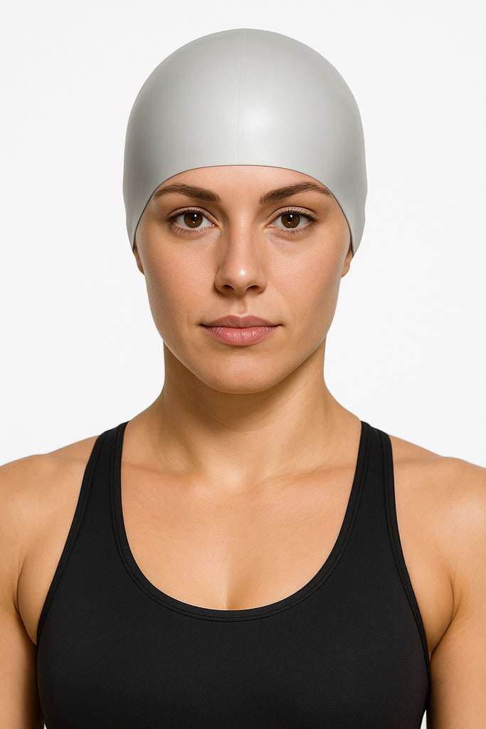 Cască de înot din silicon, adulti, gri - Ultralight
