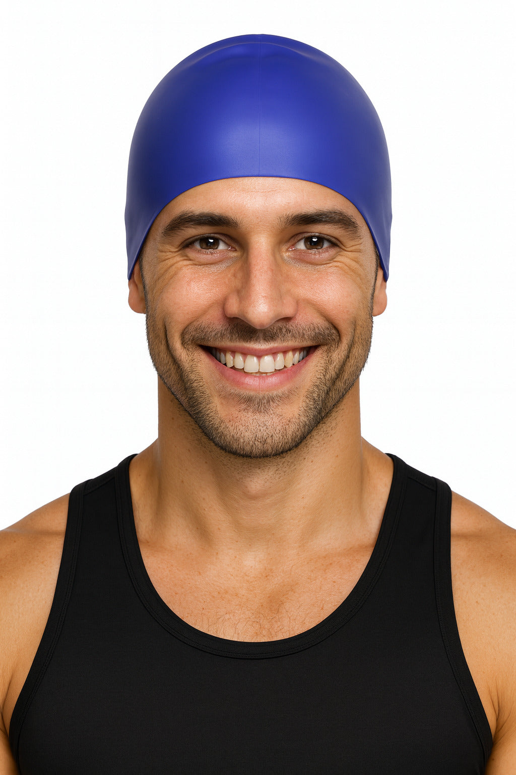 Cască de înot din silicon, copii 7+ ani / adulti, albastru royal - Wrinkle Free