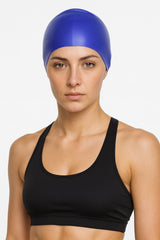 Cască de înot din silicon, copii 7+ ani / adulti, albastru royal - Wrinkle Free